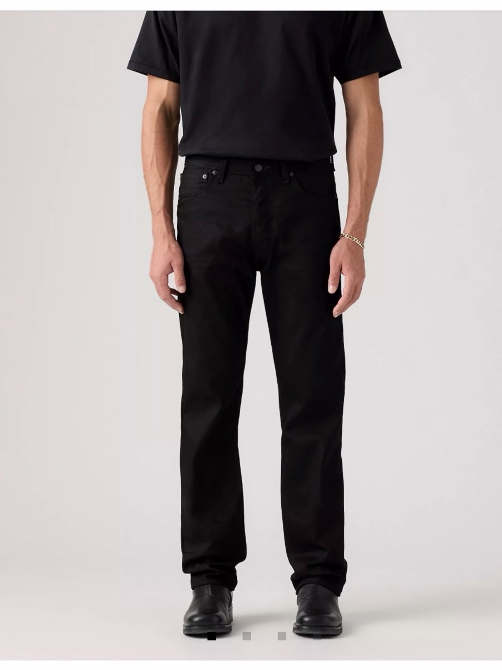 Levi’s 501 Classic Original Fit Black Jeans Men’s Straight Leg Button Fly